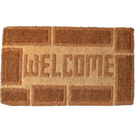 Micasa Traditional Coir Doormat  Welcome MI777511